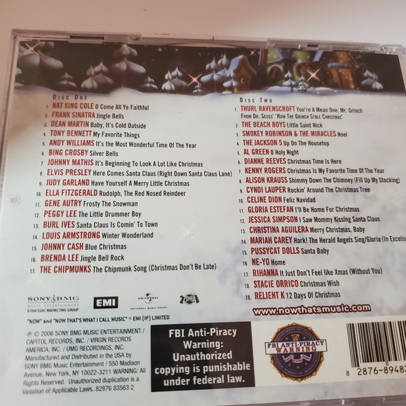 Now That's What I Call Christmas! Vol 3 (2 CD, 2006, Sony/BMG) MINT CD's!! - Picture 3 of 5